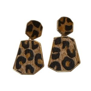 Wild Elegance Leopard Pattern Earrings